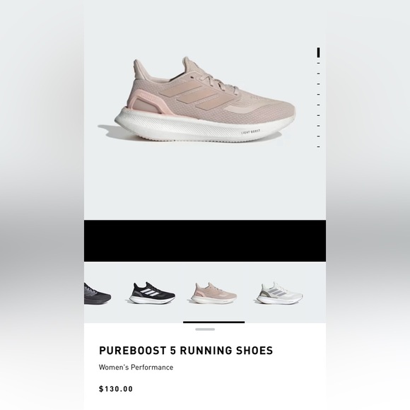 ADIDAS PUREBOOST 5 WOMEN RUNNING SHOES SZ 8 NWT!🎀 - Picture 4 of 9